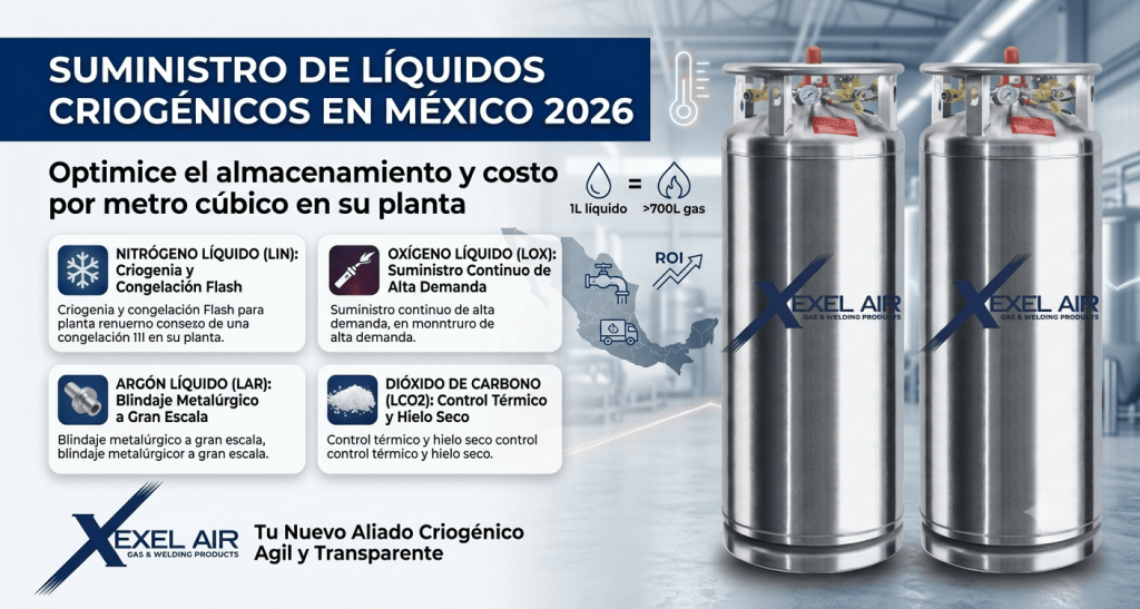 Suministro de líquidos criogénicos en México